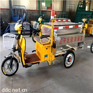 加厚新款不锈钢电动三轮保洁车