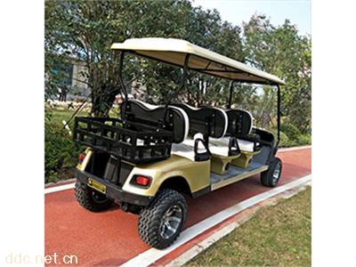 傲森正三排6座电动高尔夫球车带斗