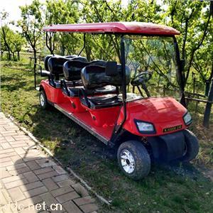 傲森8座酒红色四轮电动高尔夫球车