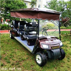 傲森8座电动观光车加装饰帘