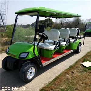 傲森8人座绿色景区电动观光车