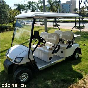 傲森正两排4座电动高尔夫球车加斗加安全带