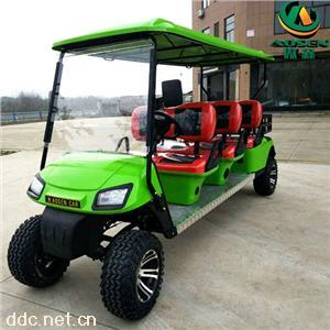 傲森品牌正三排6座电动高尔夫车加斗