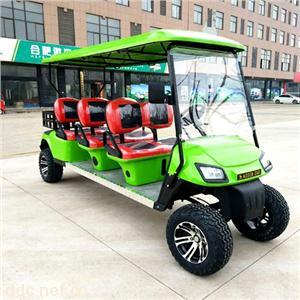 傲森品牌正三排6座电动高尔夫车加斗