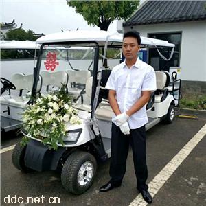 傲森白色电动高尔夫球车8座