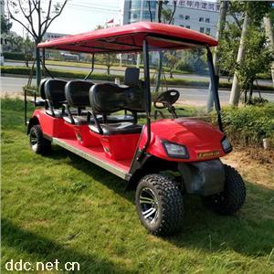 傲森越野电动高尔夫球车红色8座
