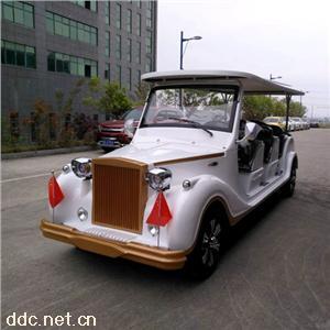 傲森12座白色定制电动观光车景区