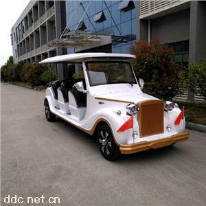 傲森12座白色定制电动观光车景区