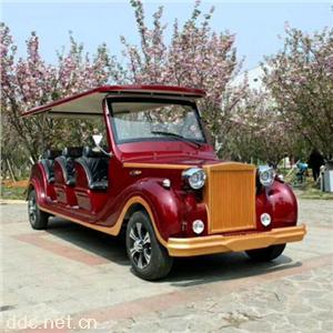 傲森12人座电动老爷车深红