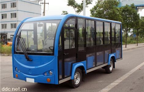 绿能达14座电动封闭观光车