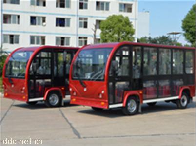 绿能达11座电动封闭观光车